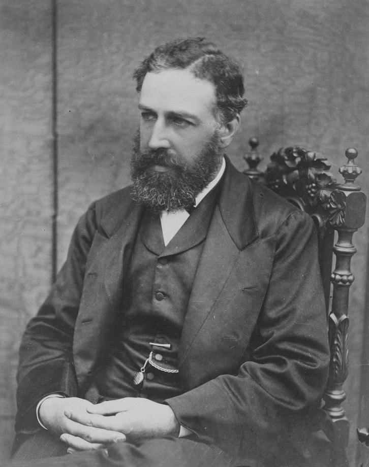 A black-and-white portrait of the economist William Stanley Jevons