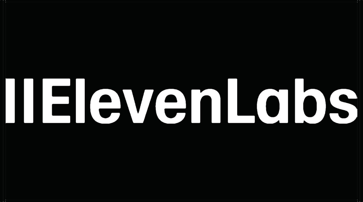 The ElevenLabs wordmark on a black background