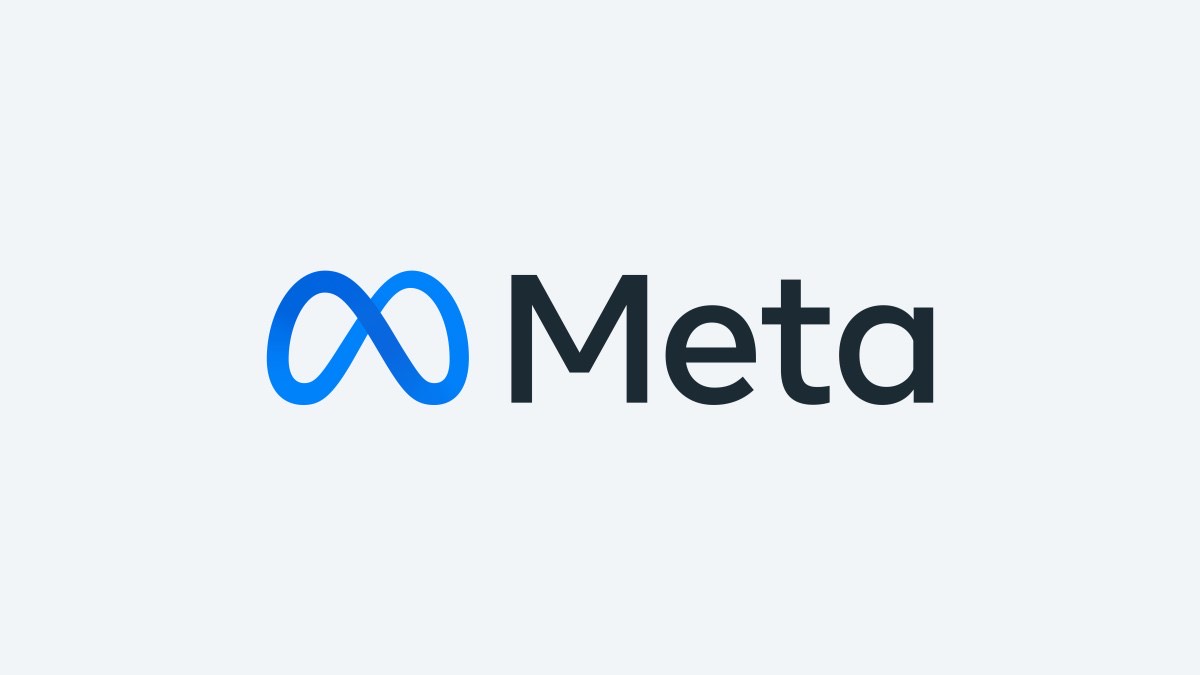 Meta 新闻室的蓝色 Meta 标识